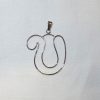 Lettera "u" struttura in argento 925  by roberta dazzini