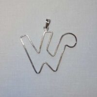 Lettera "w" struttura in argento 925  by roberta dazzini