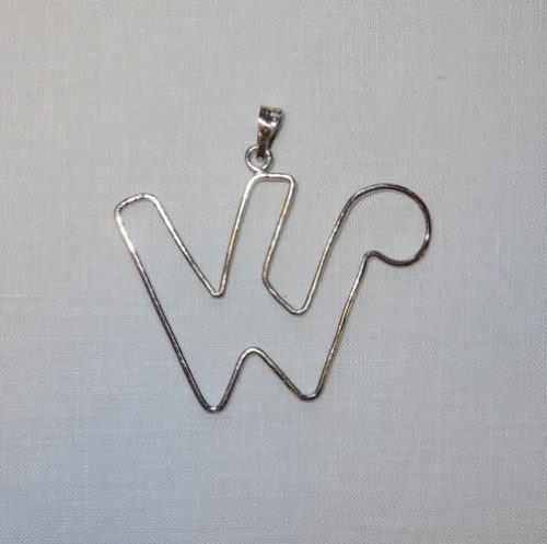 Lettera "w" struttura in argento 925  by roberta dazzini