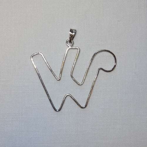 Lettera "w" struttura in argento 925  by roberta dazzini