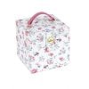 Dmc scatola portalavoro quadrata folk flowers cm 16x16x16 dmc