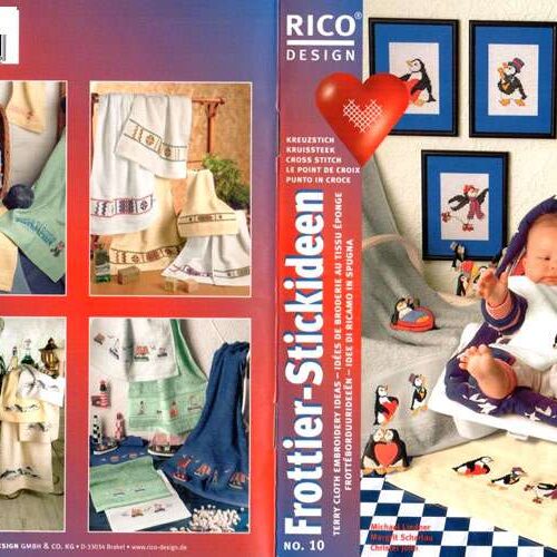 Idee di ricamo in spugna (bordi asciugamani) rico 10