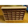 Organizer in legno "i nastri di mirta" cm 44 x 33 x 6,5 con coperchio e scomparti - immagine 3