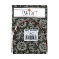 Chiaogoo twist red lace interchangeable cable 6"/15 cm mini