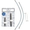Chiaogoo twist short combo set 2" & 3", acciaio  inox