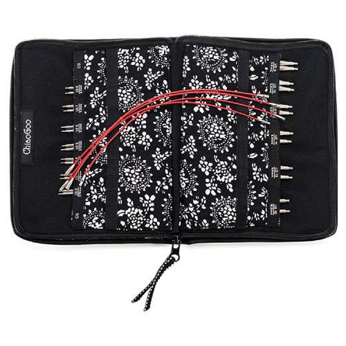 Chiaogoo twist red lace interchangeables 4"/10 cm, complete (us 2/2,75mm - us 15/10 mm)