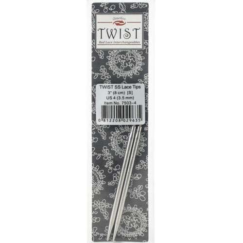Chiaogoo twist ss lace tip  3"/8 cm n°3,5