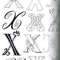 Album n°08, decorative initials, Judy Balchin