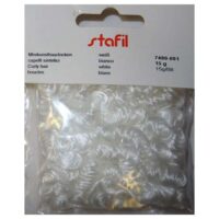Capelli d'angelo  sintetici ricci bianchi gr 15
