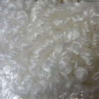 Capelli d'angelo  sintetici ricci bianchi gr 15