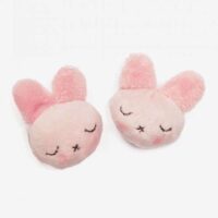 Peluche testa di coniglietto 2 pezzi, cm 6 cadauno rosa