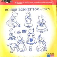 Aunt martha's decalcabile  3989 bonnie bonnet too