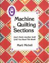 Machine quilting in sections, marti michell