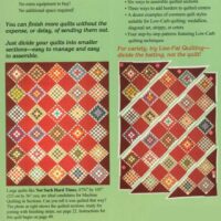 Machine quilting in sections, marti michell
