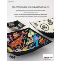 Modern fabric art bowls, kirsten fisher
