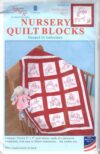 Nursery quilt blocks 9"x9": 12 sunbonnets girls , jack dempsey stamped - immagine 2