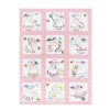 Nursery quilt blocks 9"x9": 12 girls , jack dempsey stamped