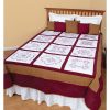 Sampler quilt 18"x 18"/ cm 45 x 45 : 12 vintage designs , jack dempsey stamped - immagine 2