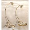 Supporto palline natale 1 gancio metallo dorato alto cm 36 oppure 30 - immagine 2
