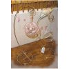 Supporto palline natale 1 gancio metallo dorato alto cm 36 oppure 30