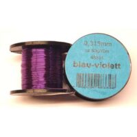 Filo rame verniciato  0,315  blau-violett gr 50/70 mt