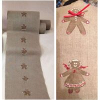 Banda biscotti ginger altezza cm 12,  vendita a multipli di 50 cm