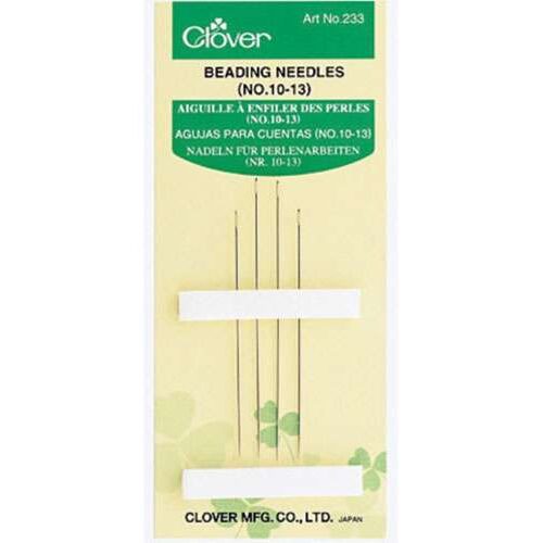 Ago infilaperle / beading needles 10/13,  4 aghi, clover 233