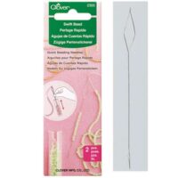 Ago infilaperle / swift bead 2 aghi, misura 75 mm, clover 2300
