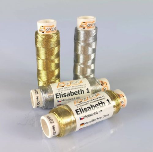 Filo metallizzato elisabeth 1, oro o argento - immagine 3