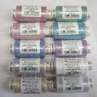 Filo metallizzato andrea 10/white - 28/3 cotone + metallizzato, rocchetto 140 mt