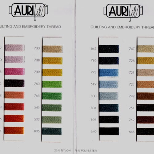 Brillo aurifil filato metallizzato