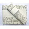 Set asciugamani nice, disegno lotus, tessitura chierese grigio