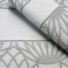 Set asciugamani nice, disegno lotus, tessitura chierese grigio - immagine 3