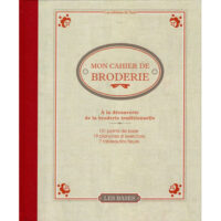 Rba27 Libro “Mon cahier de broderie, à la découverte de la broderie traditionnelle”, manuale francese con punti, esercizi e sampler.