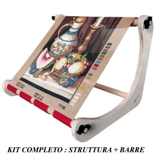 Telaio da tavolo con barre intercambiabili e clamp nurge cm 60/40