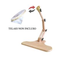 Supporto da seduta con morsetto per telaio a cerchio,  nurge con snodi e altezza regolabile