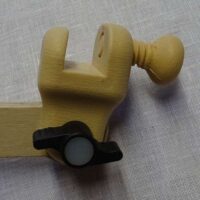 Supporto da seduta con morsetto per telaio a cerchio,  nurge con snodi e altezza regolabile