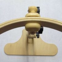 Supporto da seduta con morsetto per telaio a cerchio,  nurge con snodi e altezza regolabile