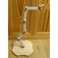 Supporto da pavimento con morsetto per telaio a cerchio,  nurge con snodi e altezza regolabile