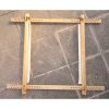 Telaio rettangolare regolabile tessuto cm 65, nurge goldwork e luneville