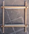 Telaio rettangolare regolabile tessuto cm 65, nurge goldwork e luneville - immagine 5