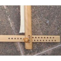 Telaio rettangolare regolabile tessuto cm 65, nurge goldwork e luneville