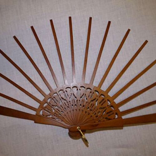 Struttura per ventaglio in legno "abbraccio scuro" cm 42,5