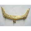 Chiusura per borsetta  virgola oro cm 14 x 7 - immagine 4