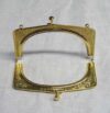 Chiusura per borsetta volute  oro cm 13 x 7 - immagine 2