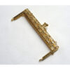 Chiusura per borsetta resole  silver dorato cm 18,5 x 7,5