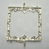 Chiusura per borsetta selena  argento cm 9,8 x 5 - immagine 2
