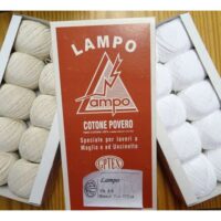 Cotone povero 8/6 fili lampo, bianco, ecru gr 50/112 mt
