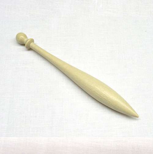 Fus43a Fusello n°43 Cantù testa singola in legno di carpino, lungo 12 cm.