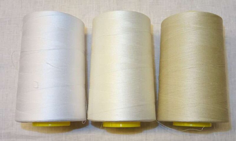 Cotone 50/3 tombolo e disegni cono da mt 5000 bianco avorio ecru'